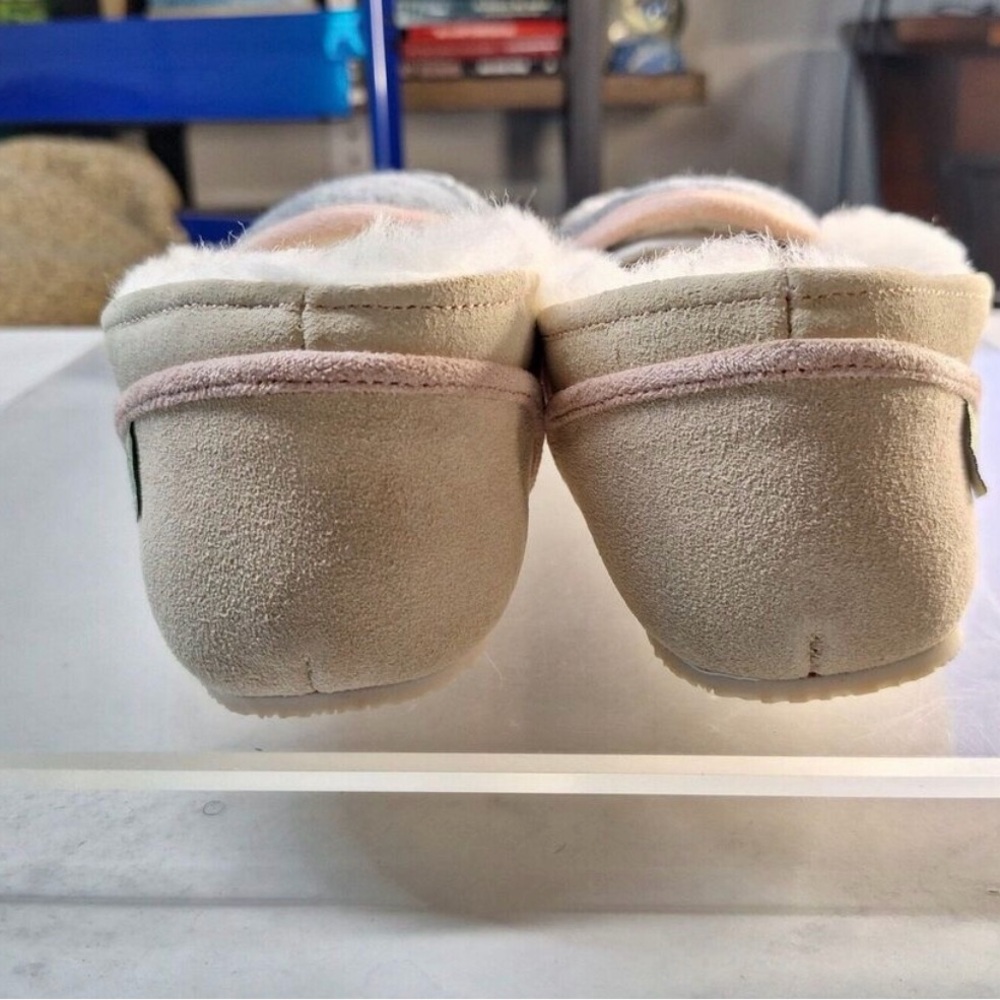 cloud nine size L10 sand/gray sheepskin shoes/slipons